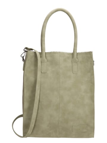 ZEBRA Schultertasche "Rosa" in Grün - (B)28 x (H)34 x (T)14 cm