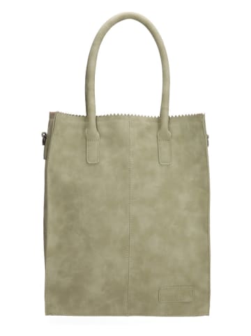 ZEBRA Schultertasche "Rosa" in Grün - (B)28 x (H)34 x (T)14 cm