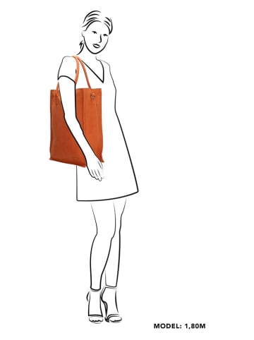 ZEBRA Schultertasche "Rosa XL" in Orange - (B)34 x (H)40 x (T)14 cm