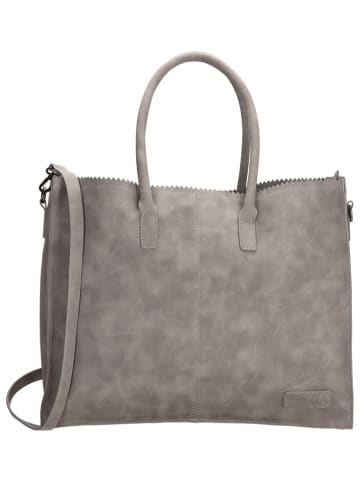 ZEBRA Handtas "Lisa XL" lichtbruin/grijs - (B)40 x (H)30 x (D)15 cm