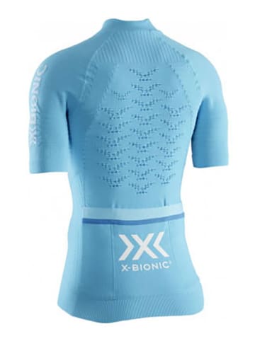 X-Bionic Koszulka kolarska w kolorze błękitnym