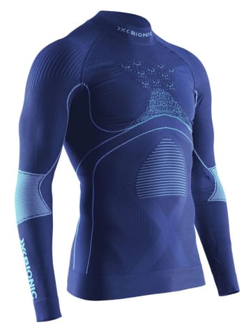 X-Bionic Zimowa koszulka sportowa w kolorze granatowym