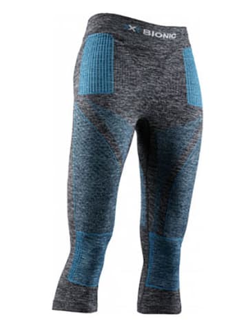 X-Bionic Zimowe legginsy sportowe w kolorze antracytowym