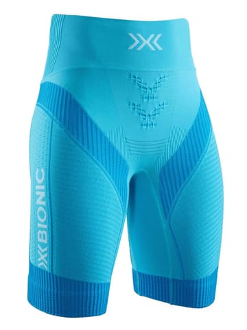 X-Bionic Szorty w kolorze turkusowym do biegania