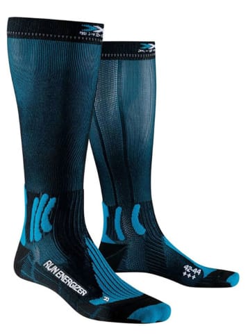 X-Bionic Laufsocken "Energizer 4.0" in Schwarz/ Türkis