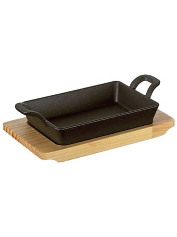 Küchenprofi Servierpfanne in Schwarz/ Hellbraun - (L)20,5 x (B)12,5 cm