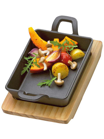 Küchenprofi Servierpfanne in Schwarz/ Hellbraun - (L)20,5 x (B)12,5 cm