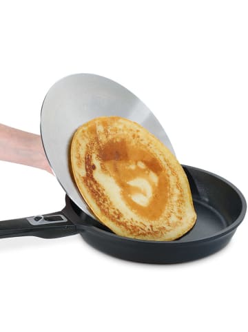 Küchenprofi Pfannkuchen-Wendedeckel in Silber/ Schwarz - Ø 30 cm