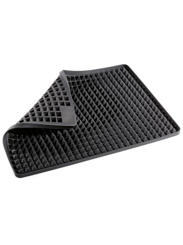 Küchenprofi Backofenmatte "Pyramide" in Schwarz - (L)40 x (B)30 cm