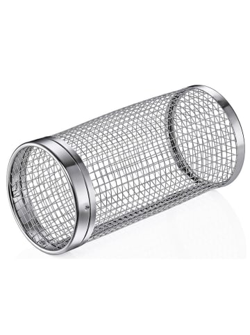 Küchenprofi Edelstahl-Grillkorb "Rondo BBQ" - (H)20,5 x Ø 9,5 cm