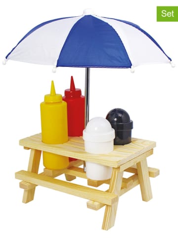 Küchenprofi 5tlg. Set: Streuer mit Saucenspender "Picnic BBQ" in Bunt