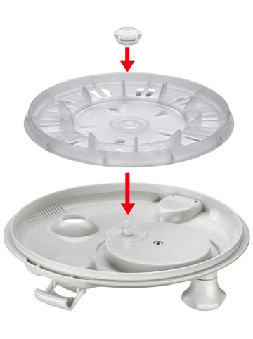 Küchenprofi Salatschleuder "Grande" in Weiß - Ø 25 cm