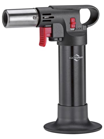 Küchenprofi Flambierbrenner "Classic" in Schwarz - (L)15,5 cm