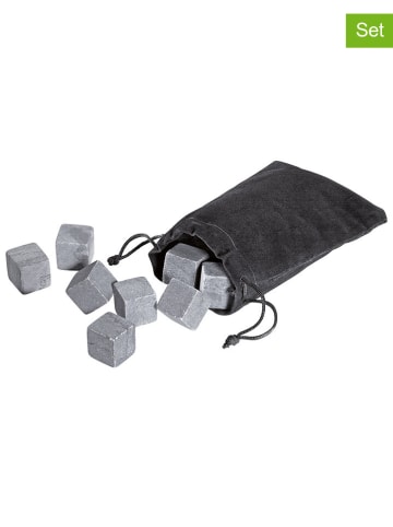 Cilio 9er-Set: Kühlsteine "Cool Rocks" in Grau - (L)2 x (B)2 cm