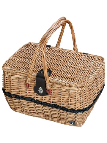 Cilio Picknick-Korb "Idro" in Hellbraun - (B)40 x (H)28 cm
