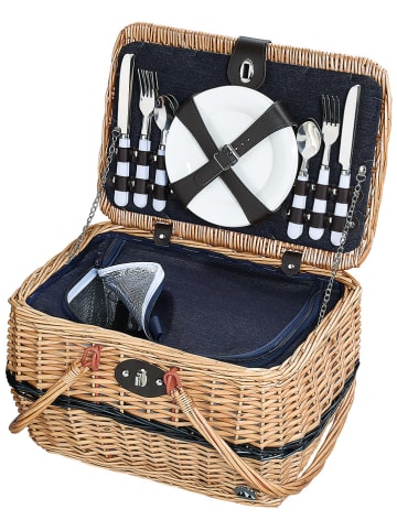 Cilio Picknick-Korb "Idro" in Hellbraun - (B)40 x (H)28 cm