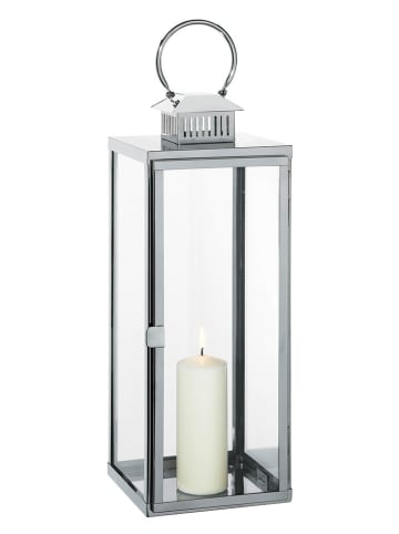 Cilio Edelstahl-Laterne "Torre" in Silber - (B)20 x (H)65 cm