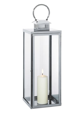 Cilio Edelstahl-Laterne "Torre" in Silber - (B)20 x (H)65 cm