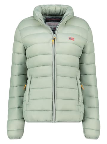 Geographical Norway Kurtka pikowana "Atikolor" w kolorze jasnozielonym