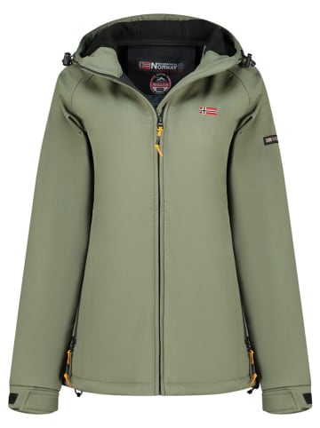 Geographical Norway Kurtka softshellowa "Tamilalor" w kolorze oliwkowym