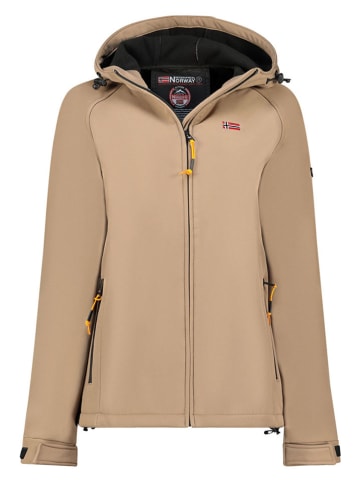 Geographical Norway Kurtka softshellowa "Tamilalor" w kolorze szarobrązowym