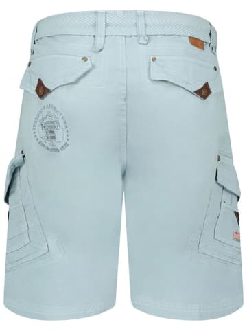 Geographical Norway Bermudy "Peunut" w kolorze błękitnym