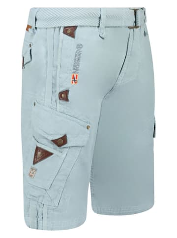 Geographical Norway Bermudy "Peunut" w kolorze błękitnym