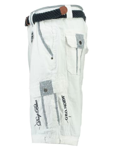 Geographical Norway Bermudy "Paillette" w kolorze białym