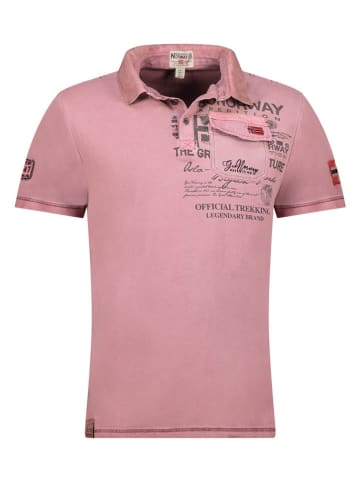 Geographical Norway Koszulka polo "Keony" w kolorze lawendowym