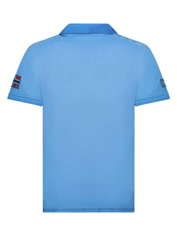 Geographical Norway Koszulka polo "Keony" w kolorze niebieskim