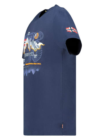 Geographical Norway Shirt "Vibe" in Dunkelblau