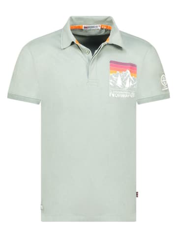 Geographical Norway Koszulka polo "Kumping" w kolorze miętowym