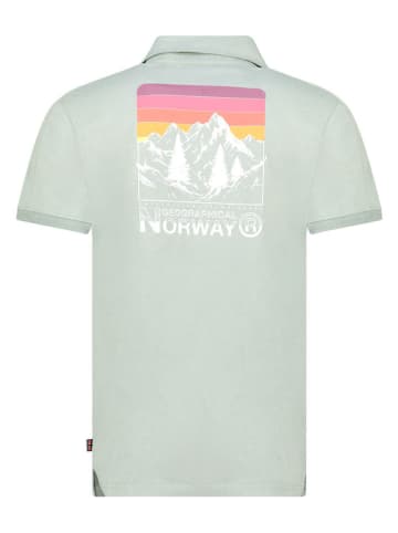 Geographical Norway Koszulka polo "Kumping" w kolorze miętowym