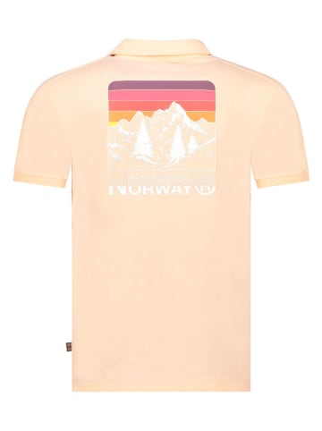 Geographical Norway Koszulka polo "Kumping" w kolorze brzoskwiniowym