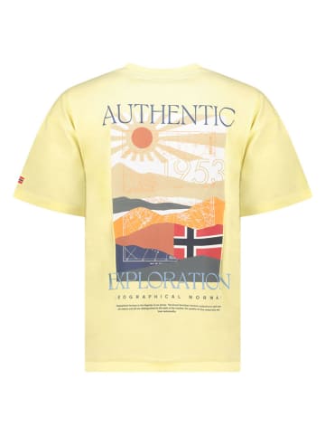 Geographical Norway Koszulka "Authentic" w kolorze żółtym