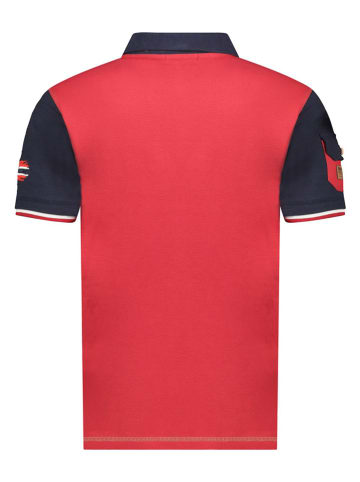 Geographical Norway Koszulka polo "Karadock" w kolorze czerwonym