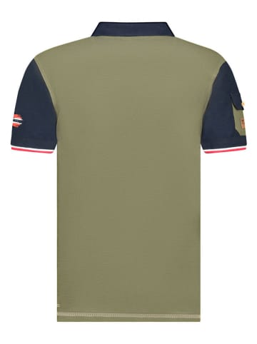 Geographical Norway Koszulka polo "Karadock" w kolorze khaki