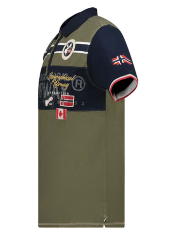 Geographical Norway Koszulka polo "Karadock" w kolorze khaki