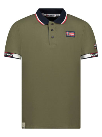 Geographical Norway Koszulka polo "Kauge" w kolorze khaki