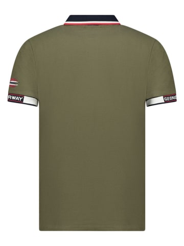 Geographical Norway Koszulka polo "Kauge" w kolorze khaki