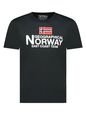 Geographical Norway Koszulka "Jacky" w kolorze czarnym