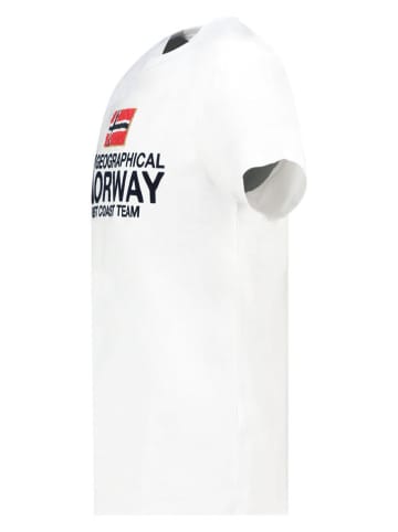 Geographical Norway Koszulka "Jacky" w kolorze białym