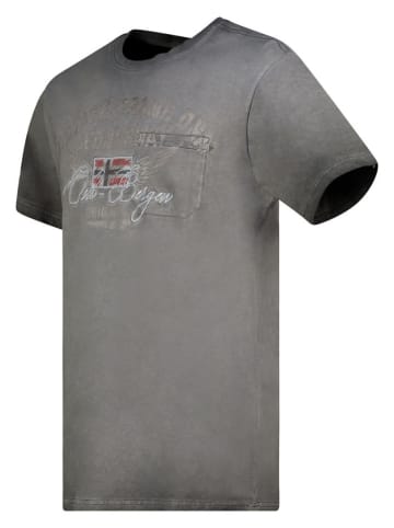 Geographical Norway Koszulka "Jross" w kolorze antracytowym