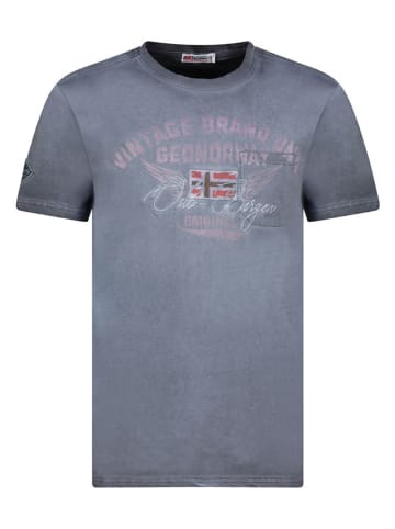 Geographical Norway Shirt "Jross" donkerblauw