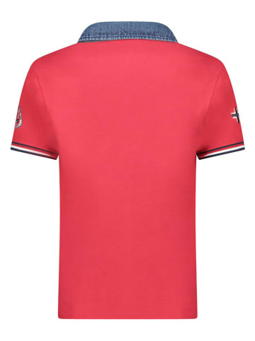 Geographical Norway Koszulka polo "Koptaine" w kolorze czerwonym