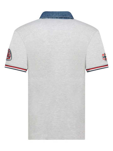 Geographical Norway Koszulka polo "Koptaine" w kolorze szarym