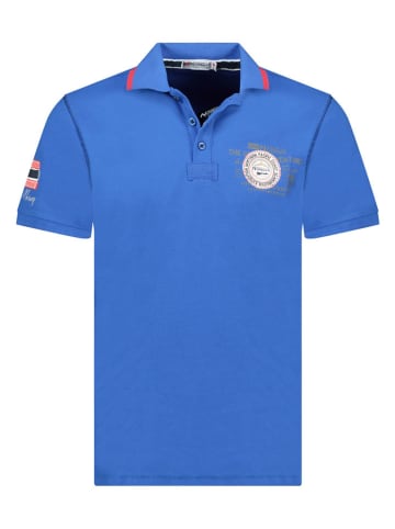 Geographical Norway Koszulka polo "Kilsvik" w kolorze niebieskim