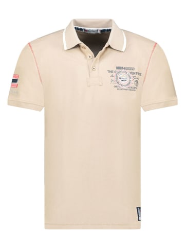 Geographical Norway Koszulka polo "Kilsvik" w kolorze beżowym