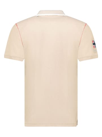 Geographical Norway Koszulka polo "Kilsvik" w kolorze beżowym