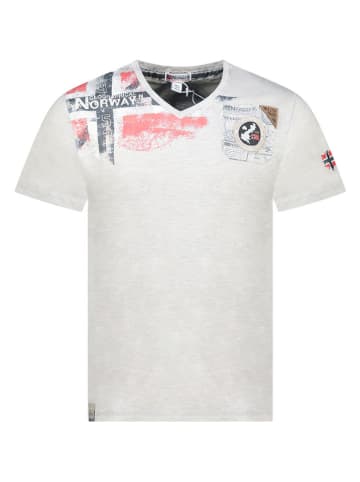 Geographical Norway Shirt "Jamo" in Hellgrau